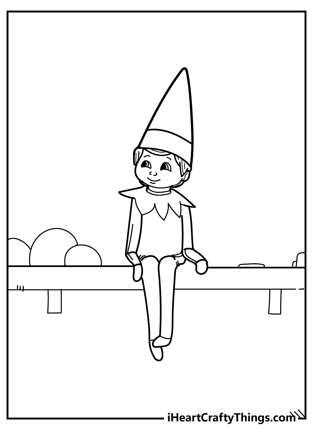 coloring-pages-of-elf-on-a-shelf