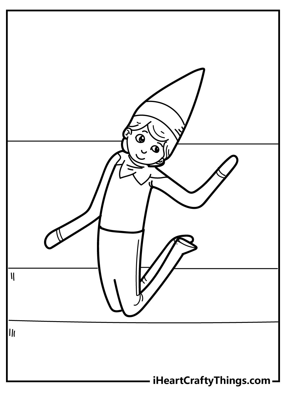 Elf on the shelf coloring pages free printable