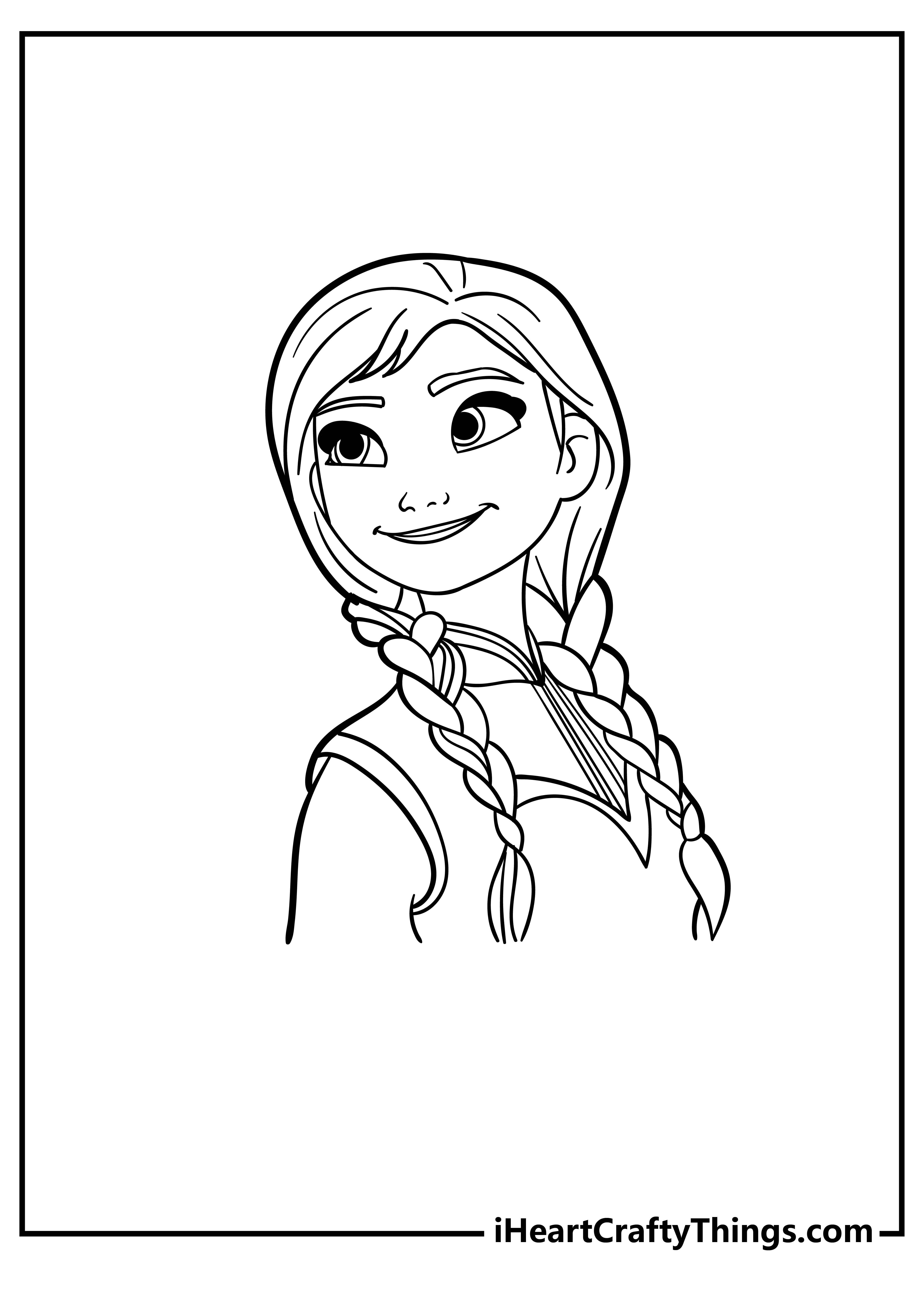 Elsa and Anna Coloring Pages free pdf download