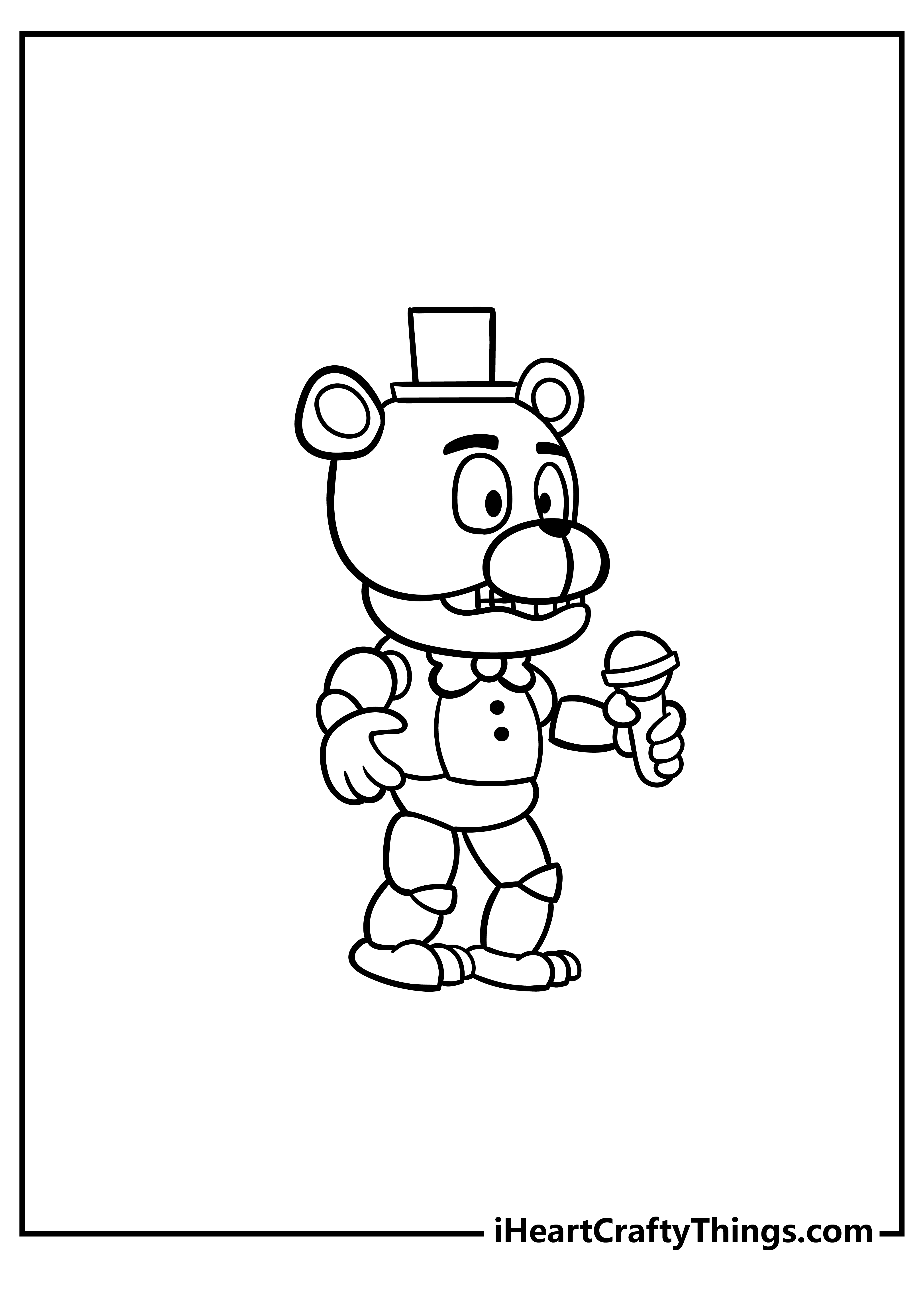 Five Nights At Freddy’s Coloring Pages for kids free download