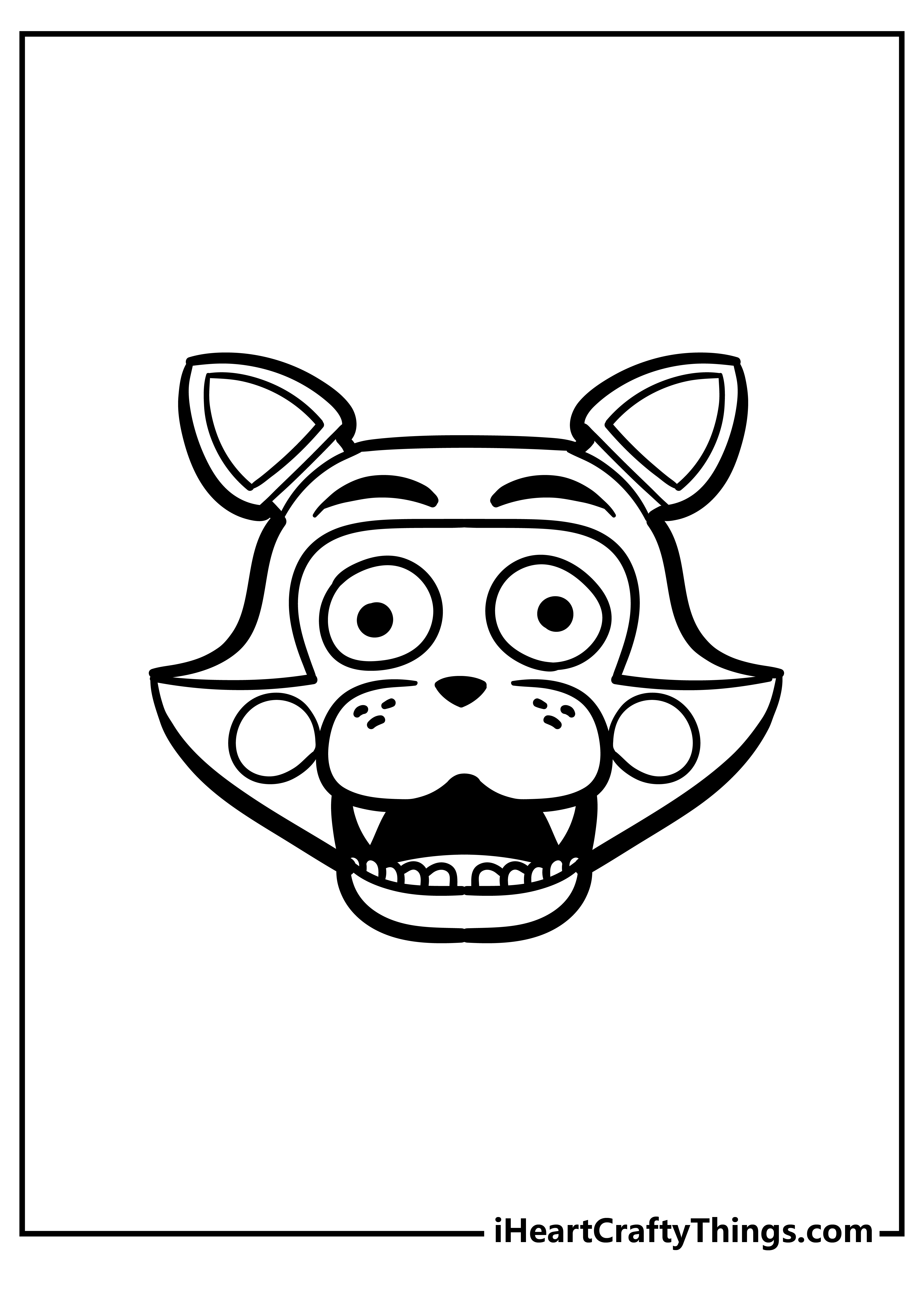 Five Nights At Freddy’s Easy Coloring Pages