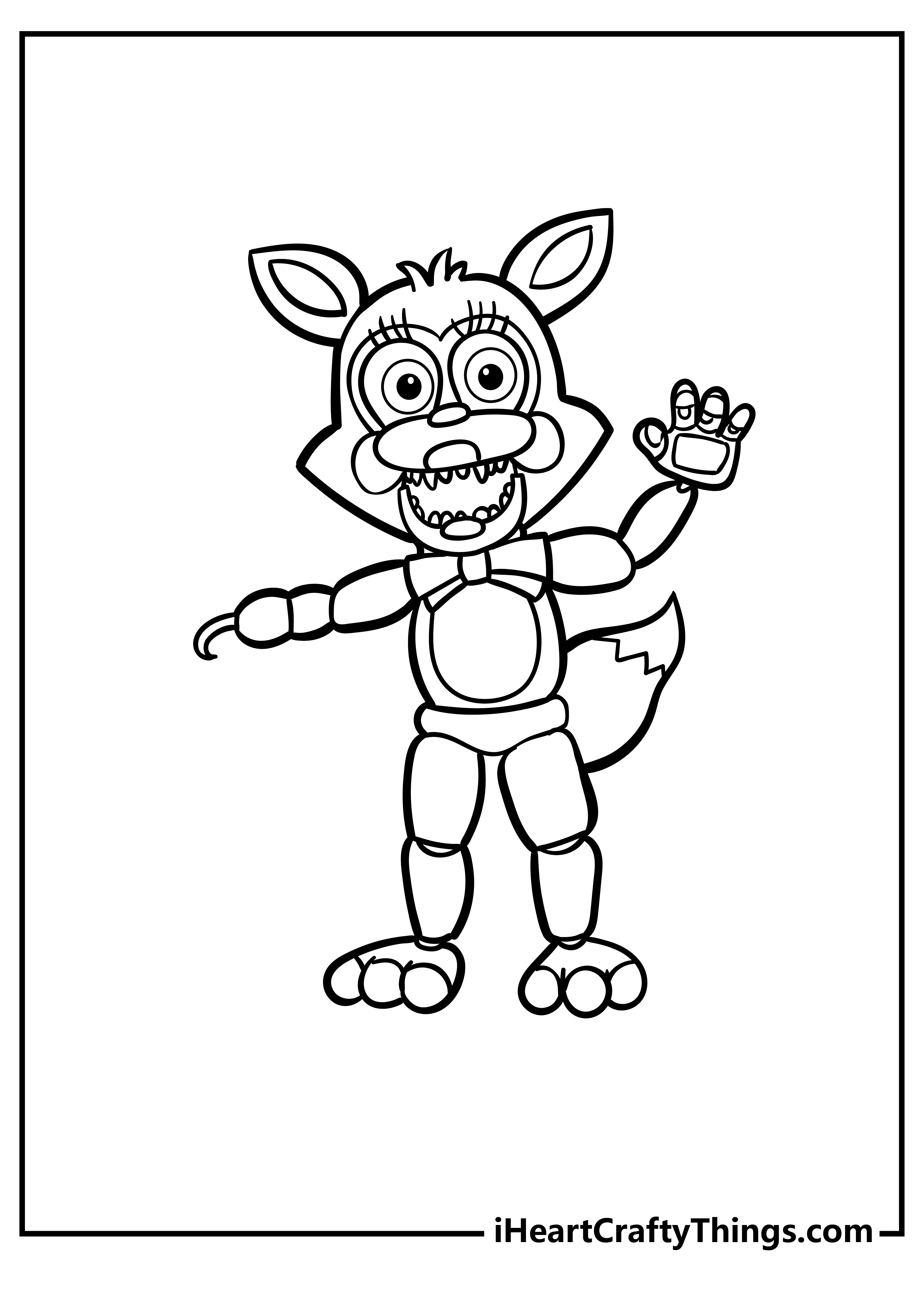 Five Nights At Freddy’s Coloring Pages for adults free printable