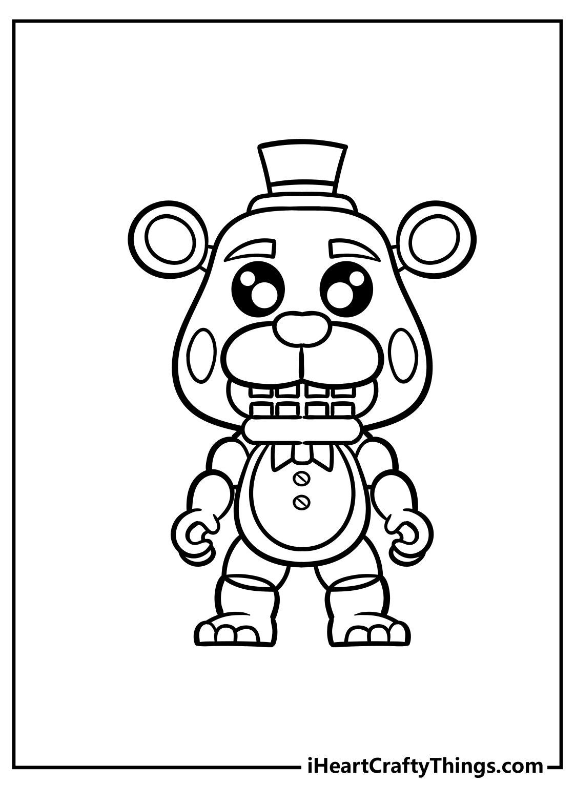 Five Nights At Freddy s Coloring Pages Freddy