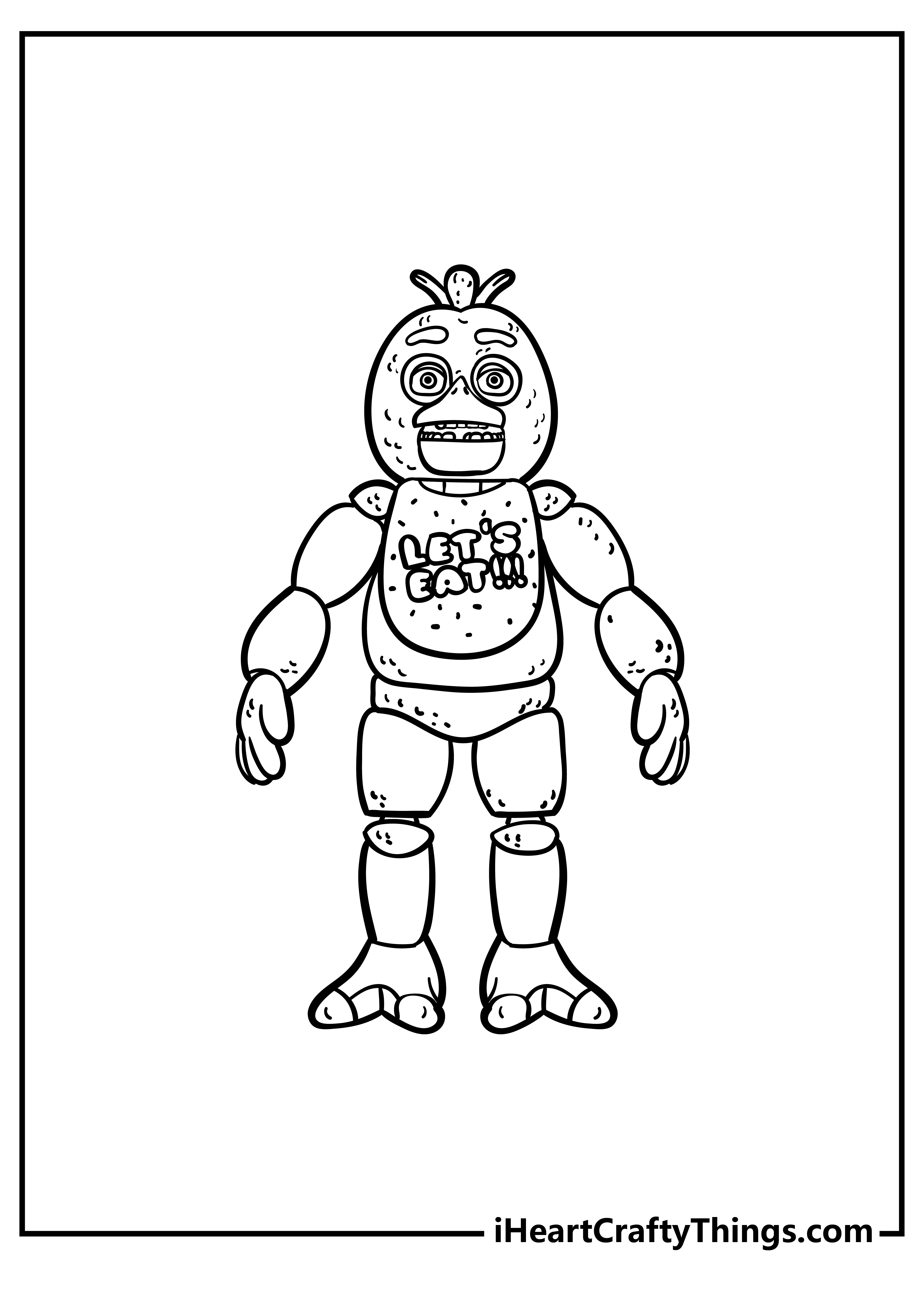 Various Five Nights At Freddy's Coloring Pages PDF To Your Kids -  Coloringfolder.com