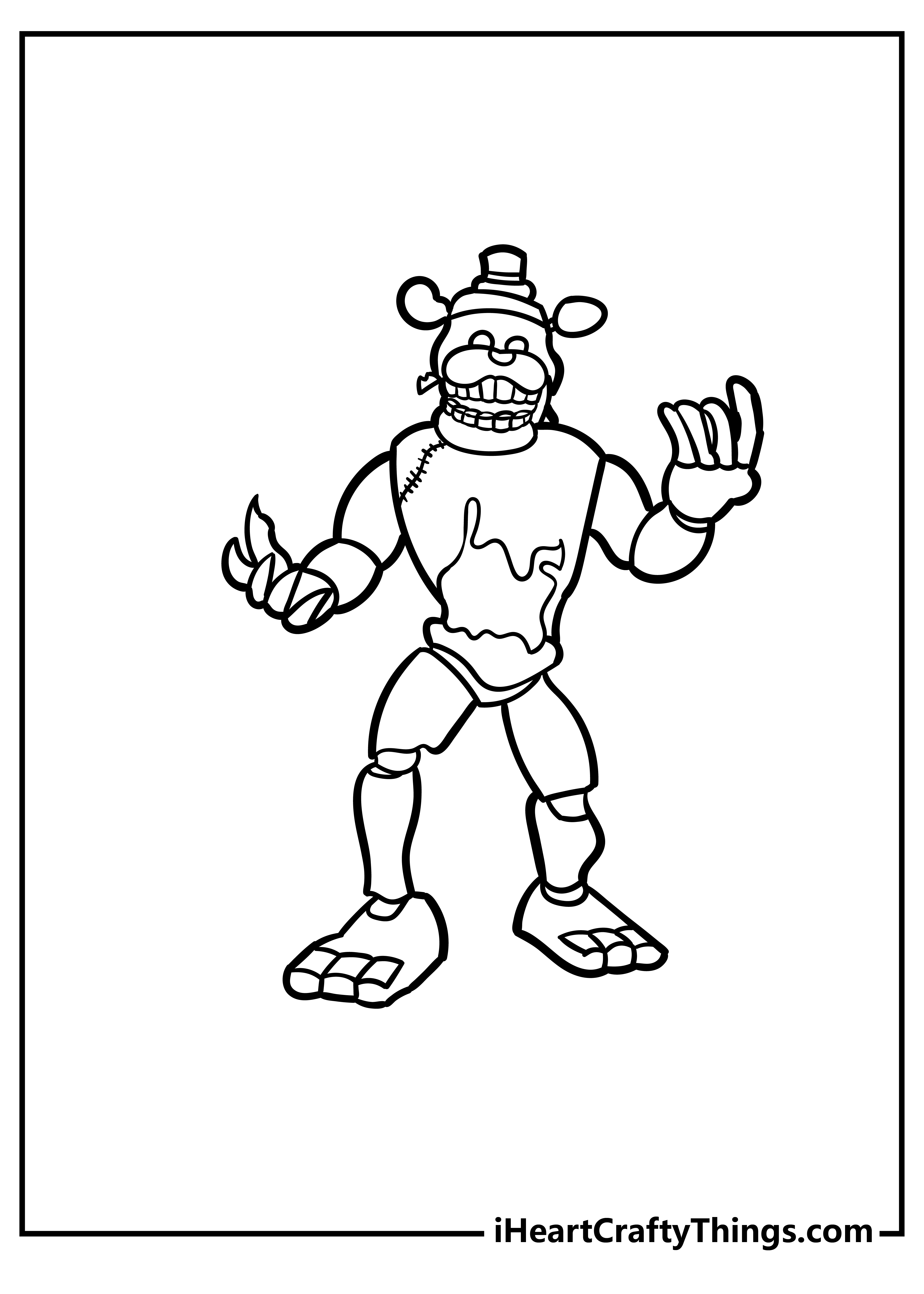Five Nights At Freddy’s Coloring Book for kids free printable