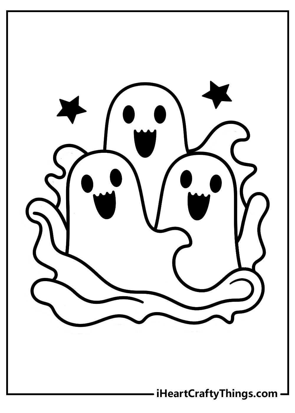 ghost coloring pages