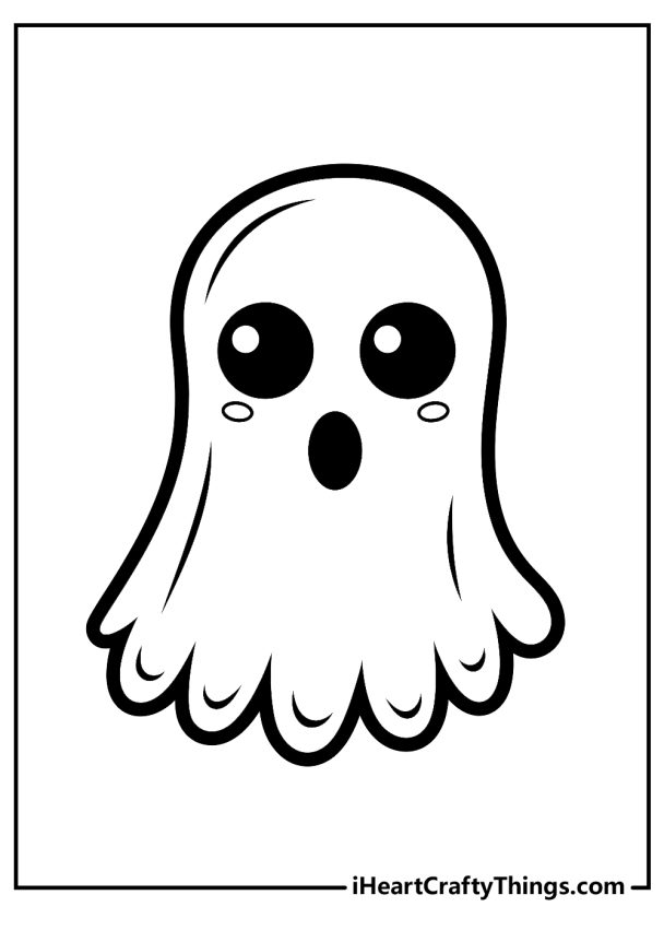 Ghost Coloring Pages (100% Free Printables)