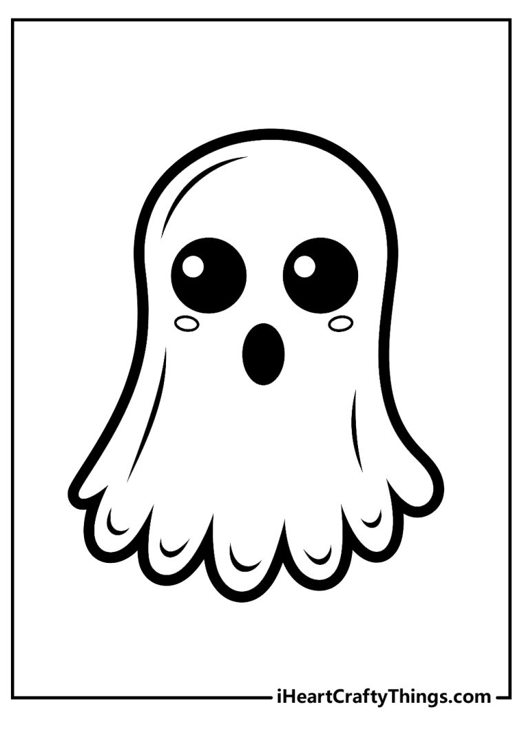 Ghost Coloring Pages (100% Free Printables)