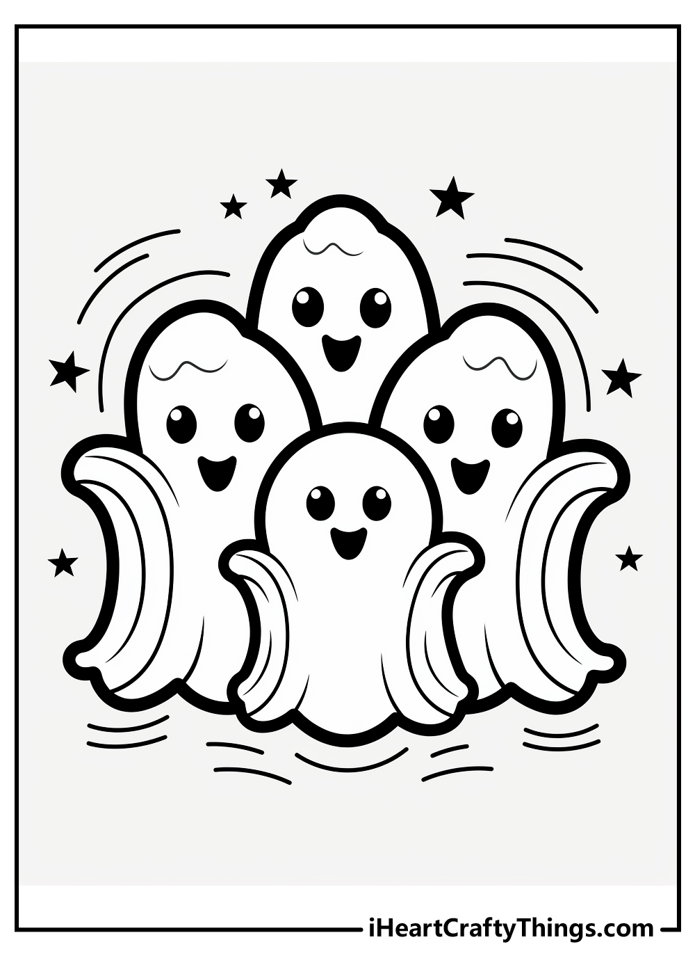 ghost coloring sheet for kids