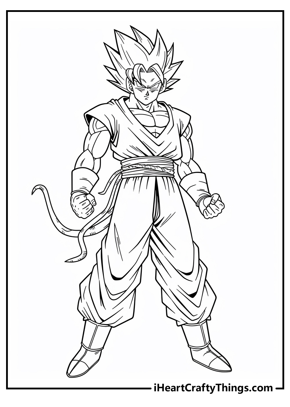 20+ Free Printable Goku Coloring Pages 