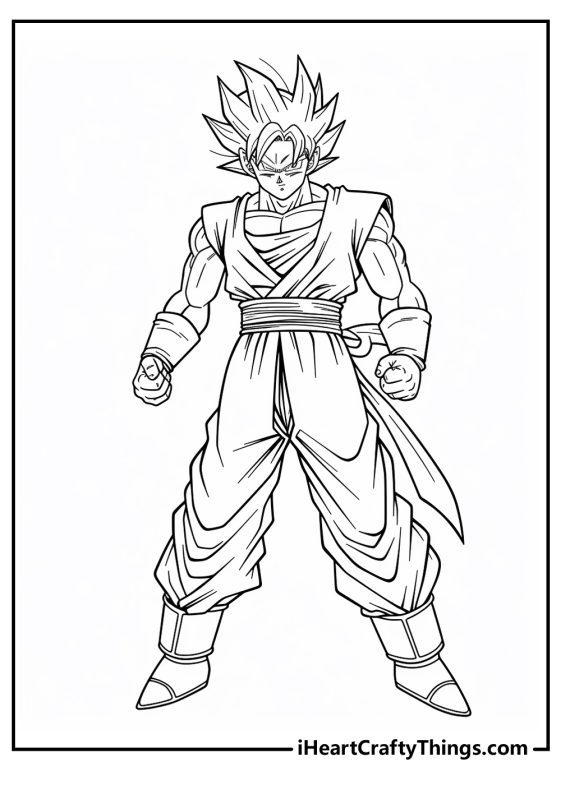 Goku Coloring Pages (100% Free Printables)