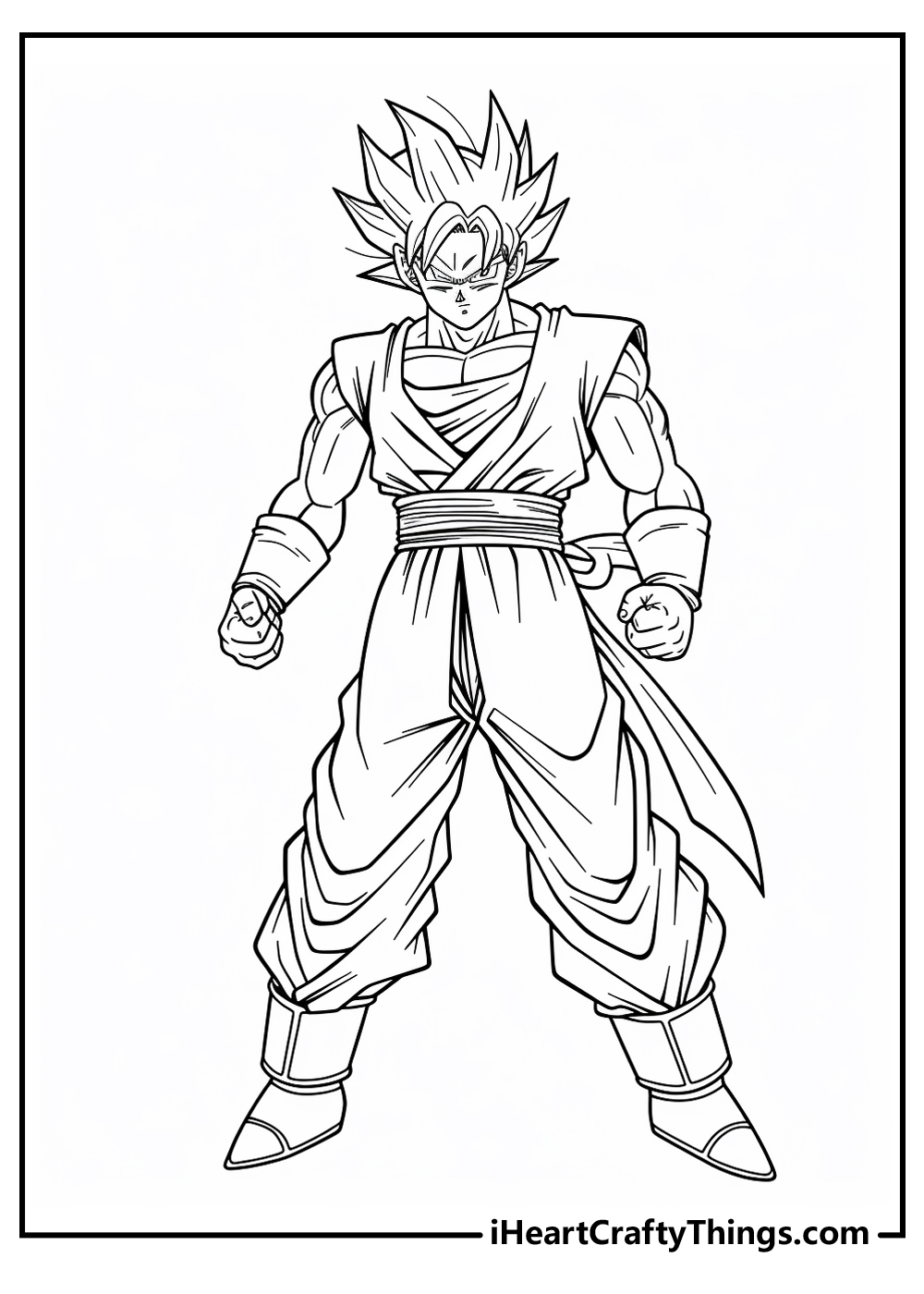 20+ Free Printable Goku Coloring Pages 