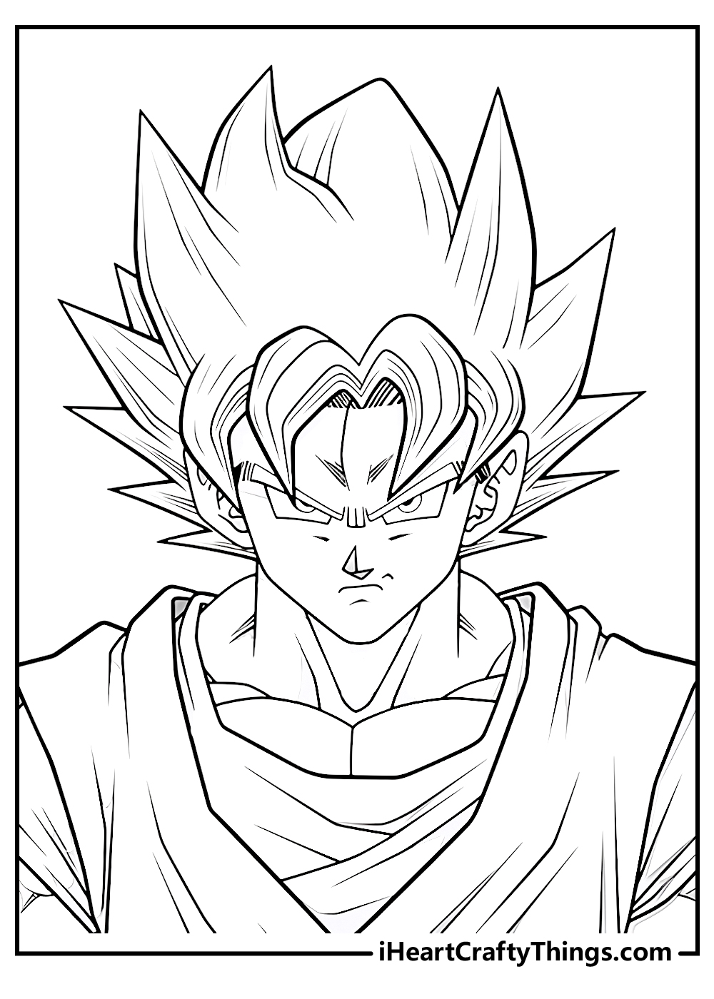 adult goku coloring pages