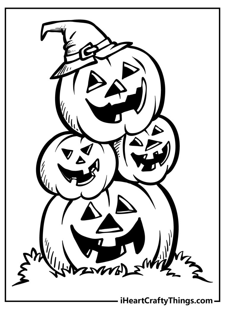 Boy Holding Pumpkin Color by Number Coloring Page {FREE Printable