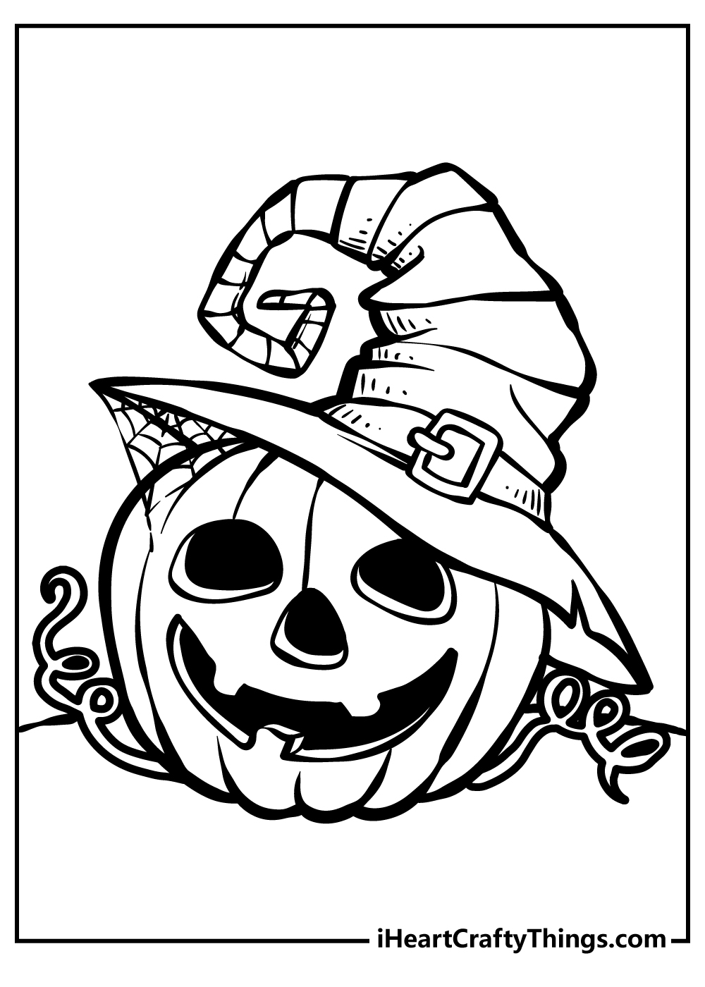 Halloween Coloring Original Sheet for children free download