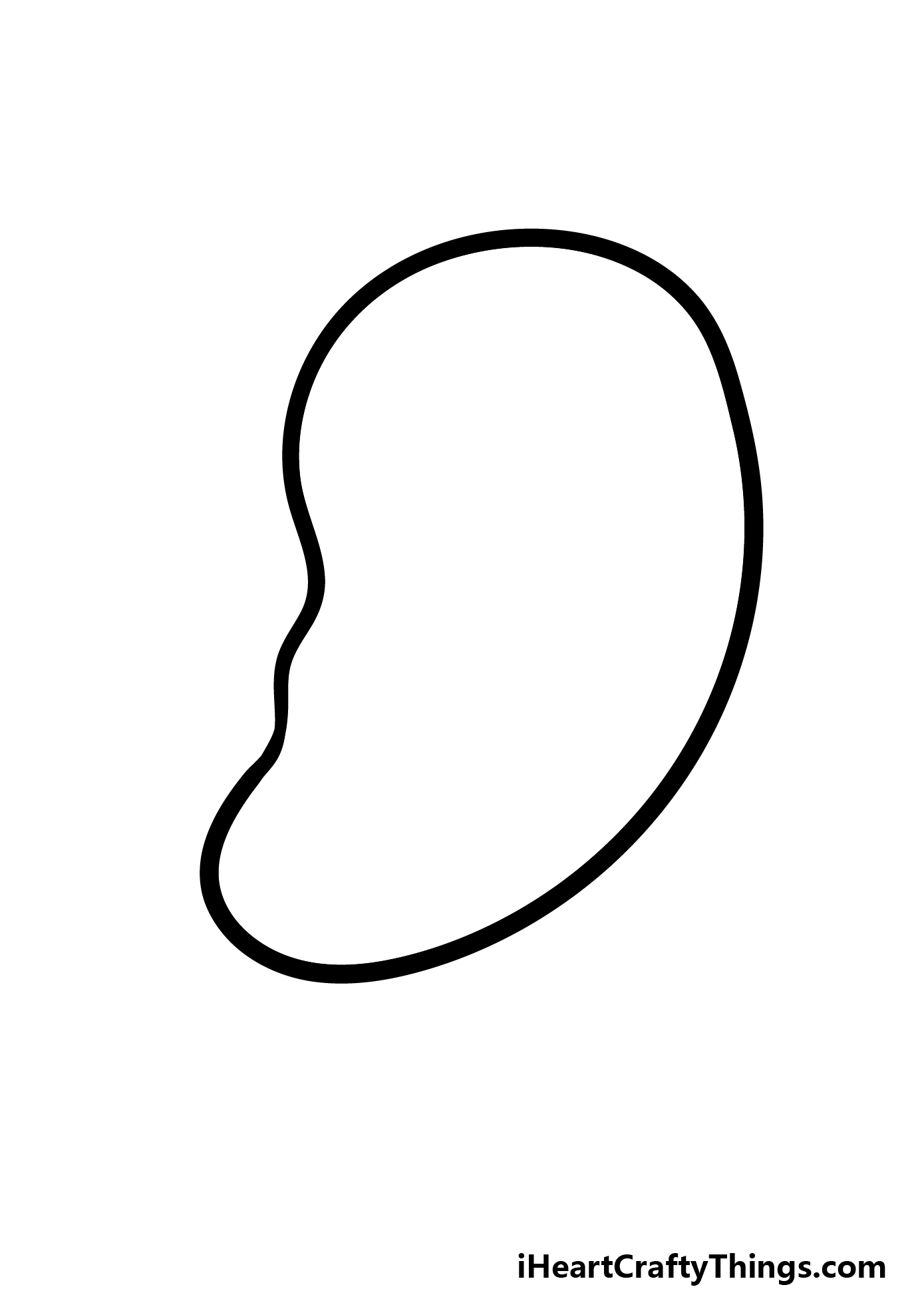 how to draw a cartoon ear step 2