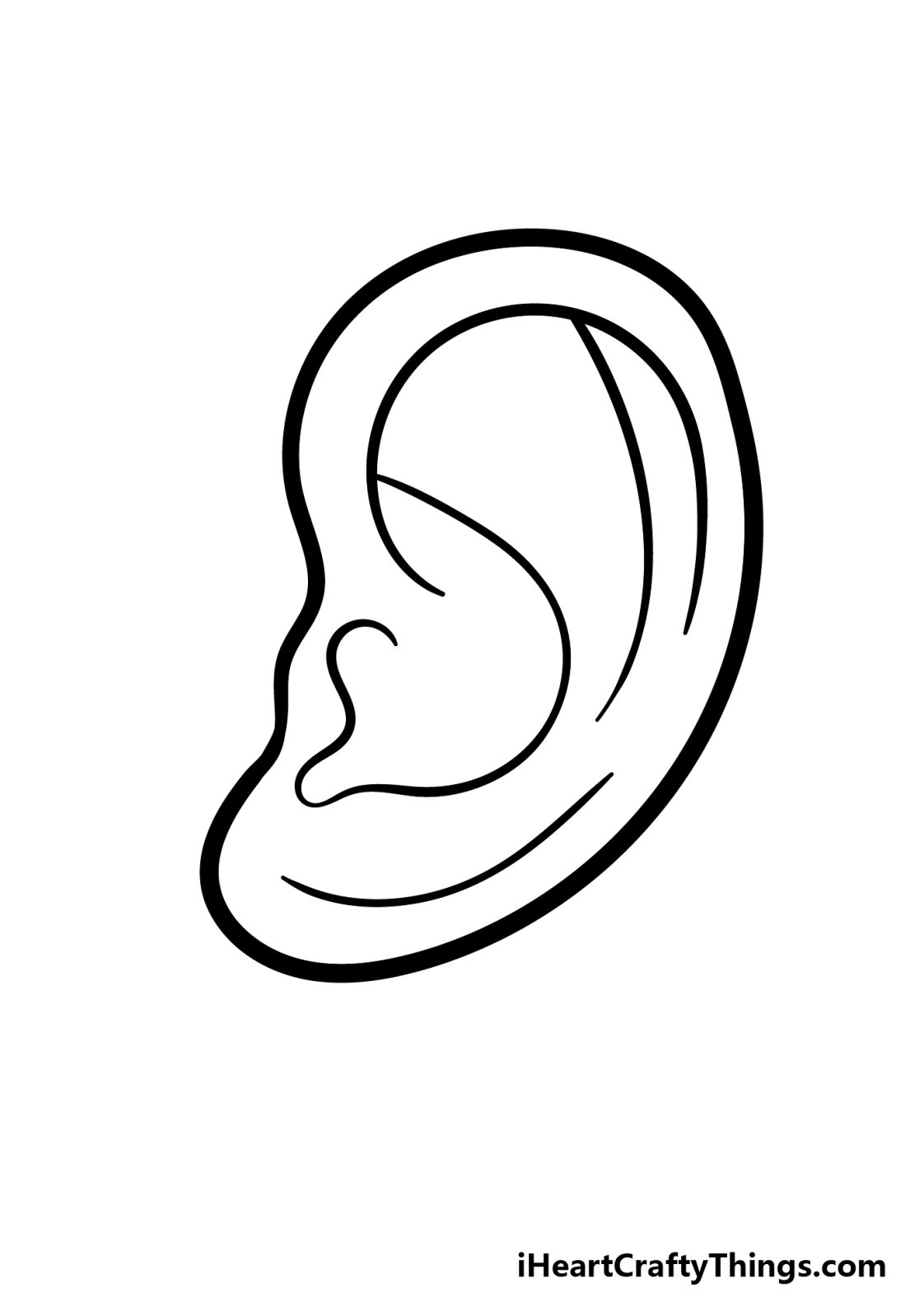 Cartoon Ear Drawing How To Draw A Cartoon Ear Step By Step