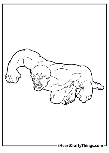Hulk Coloring Pages free printable
