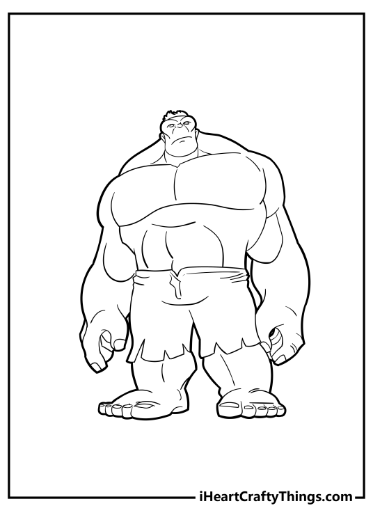 Hulk Coloring Pages (100% Free Printables)