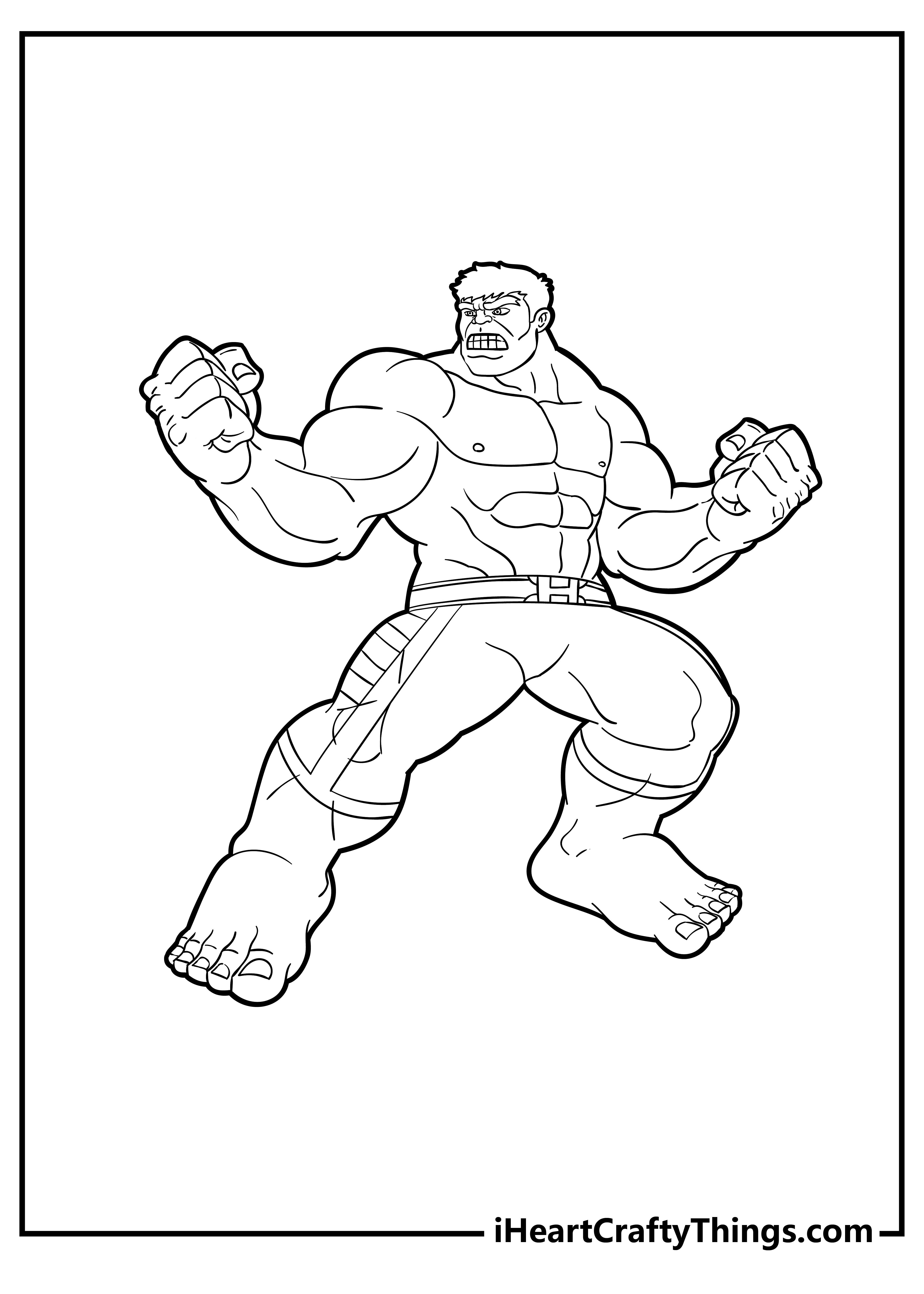 20+ Free Printable Hulk Coloring Pages