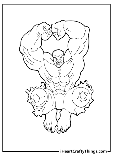 Hulk Coloring Pages (100% Free Printables)