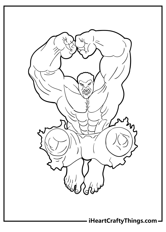 Hulk Coloring Pages (100% Free Printables)