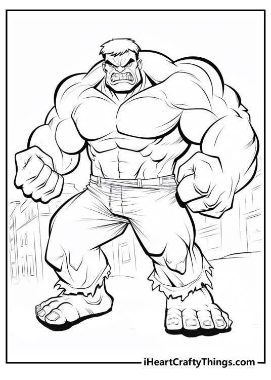 Hulk Coloring Pages (100% Free Printables)