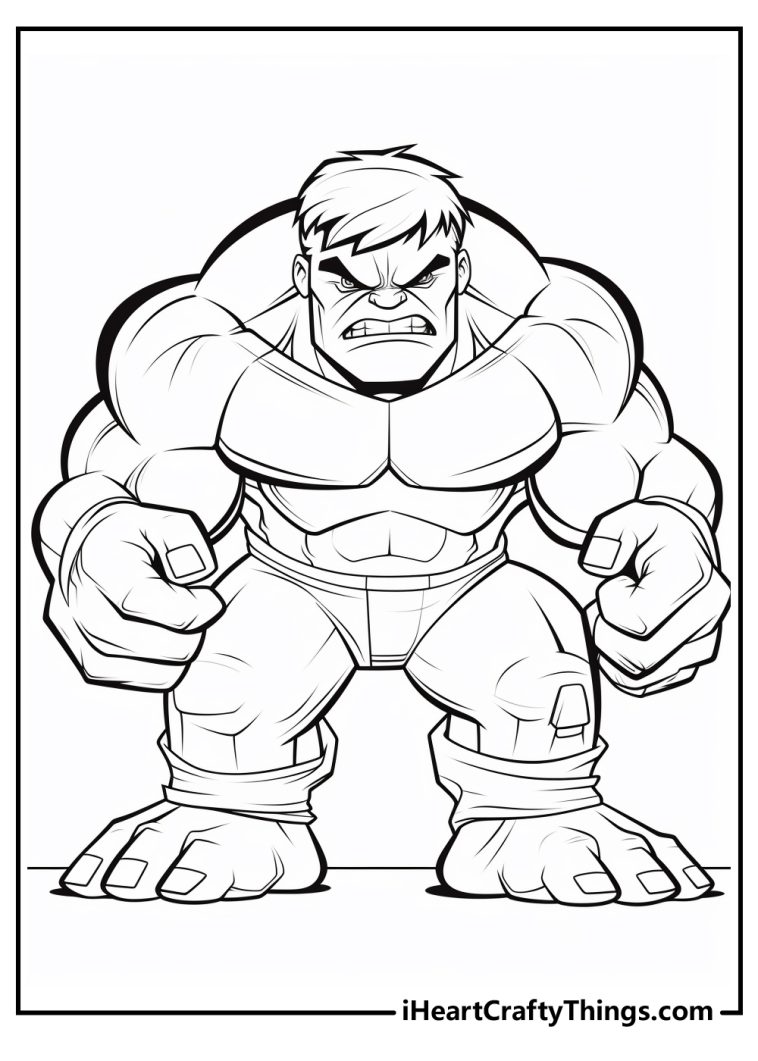 Hulk Coloring Pages (100% Free Printables)