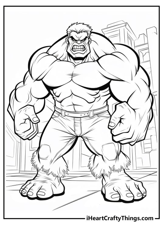 Hulk Coloring Pages (100% Free Printables)