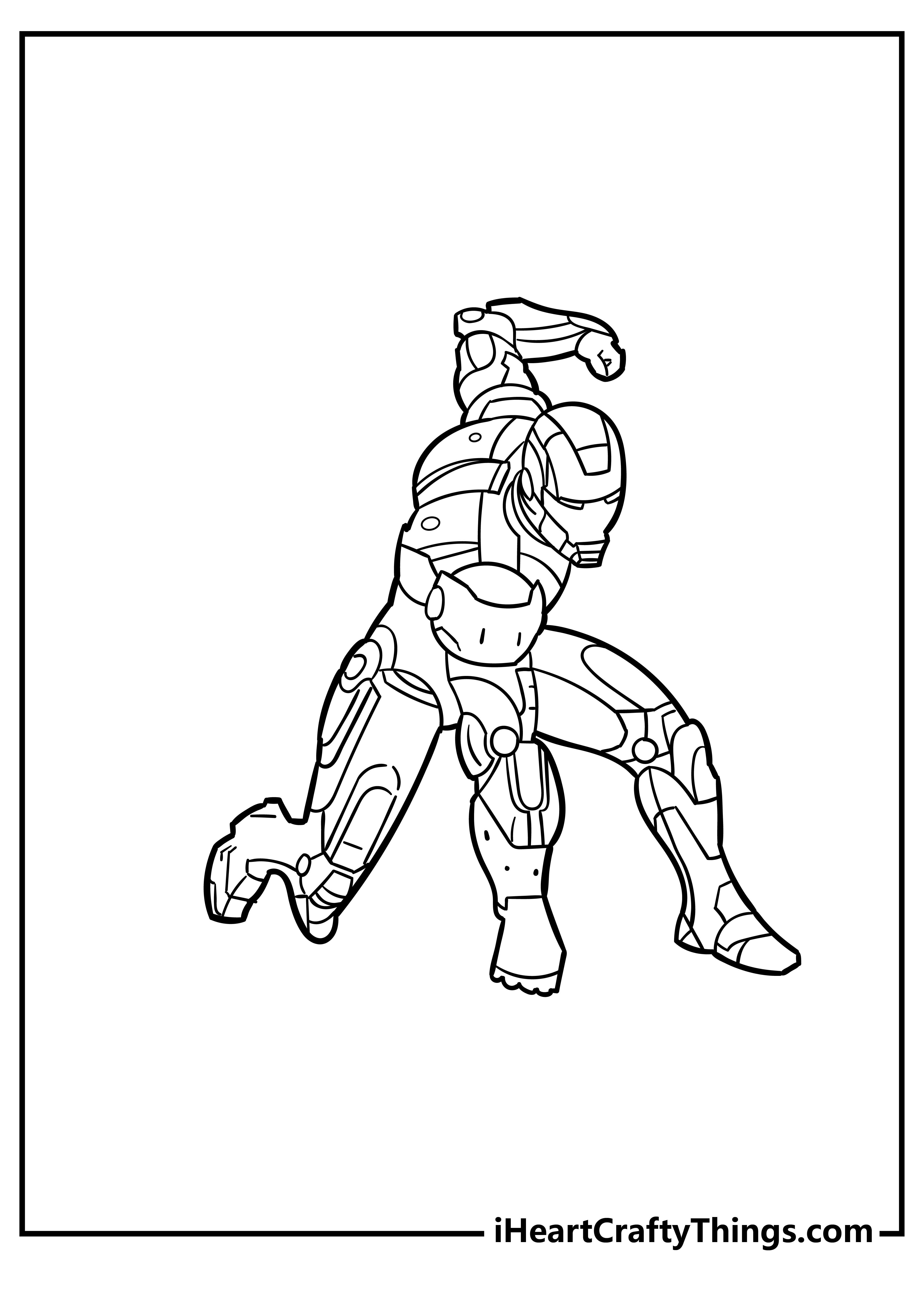 iron man 3 coloring page