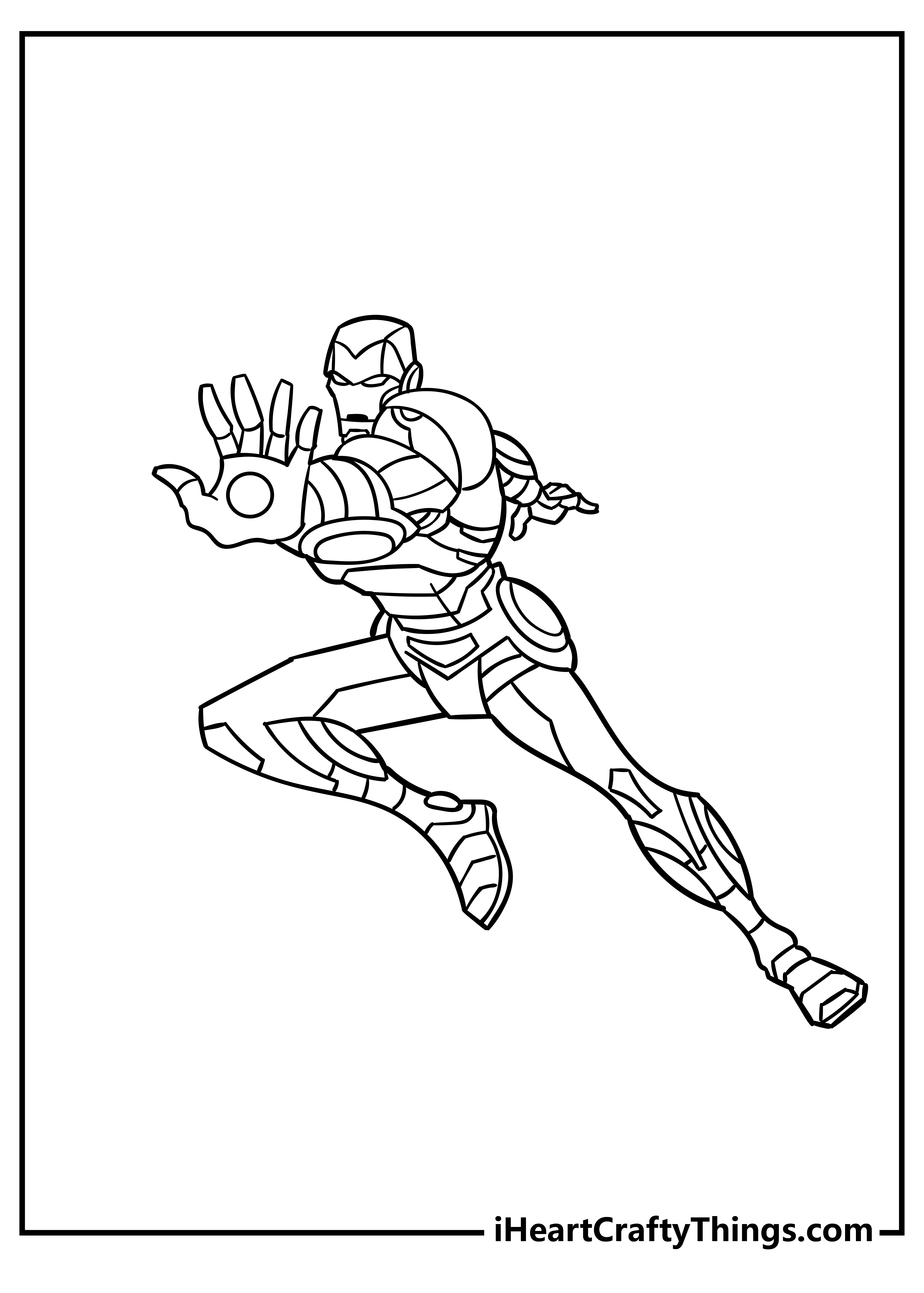 Iron Man Coloring Pages free pdf download