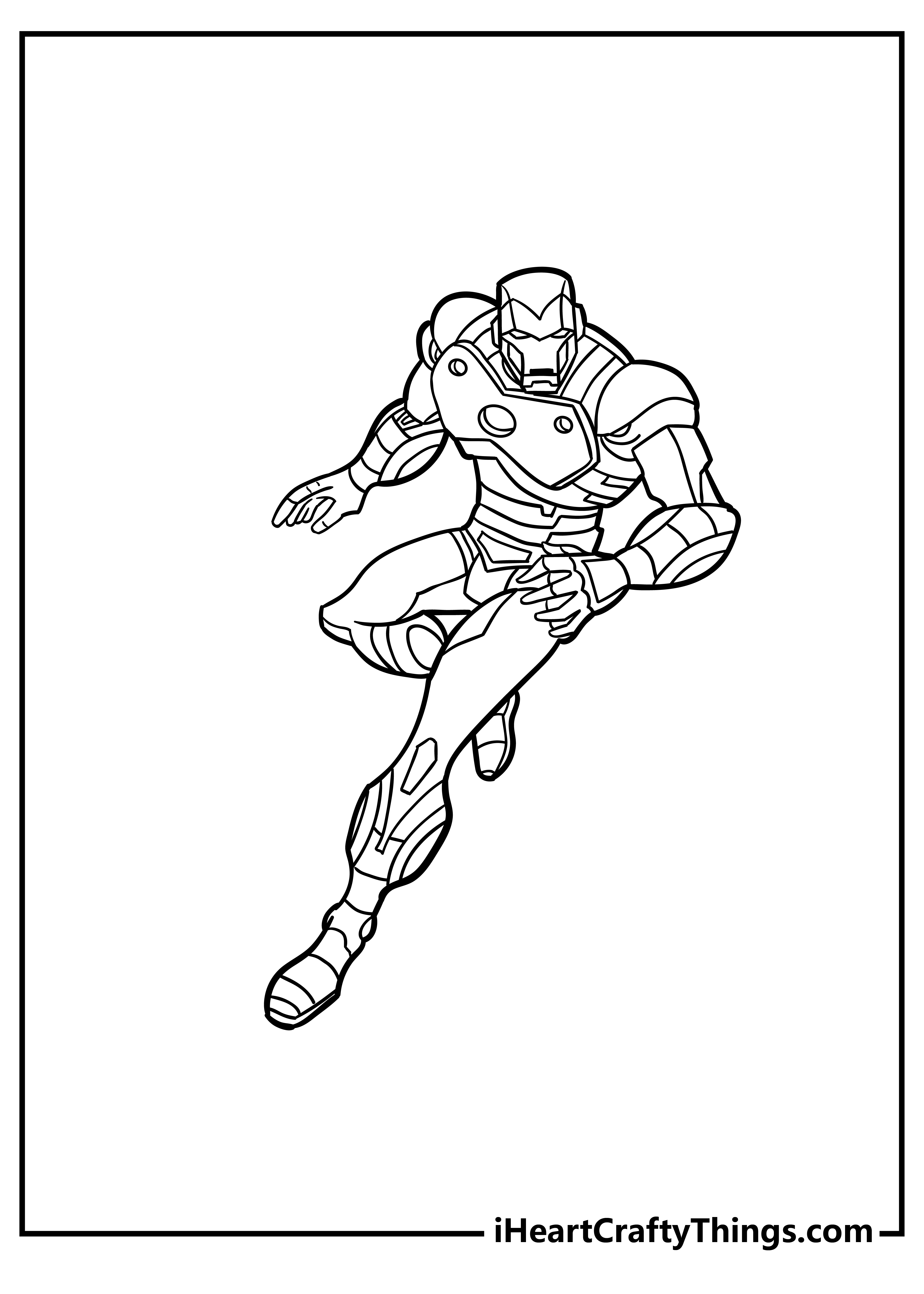 Iron Man Coloring Book for adults free download