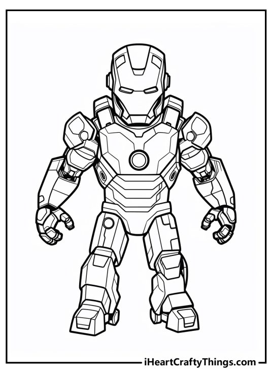 30 Iron Man Coloring Pages (Printable Free & Easy PDFs)