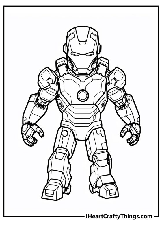 30 Iron Man Coloring Pages (Printable Free & Easy PDFs)