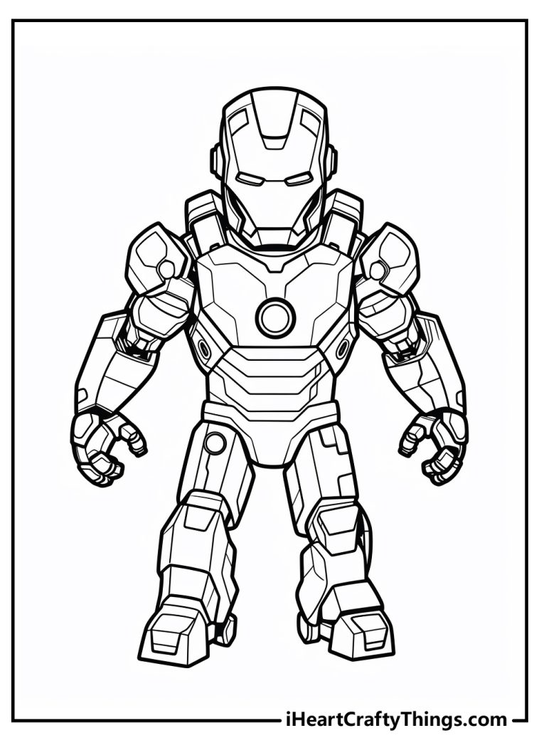 30 Iron Man Coloring Pages (Printable Free & Easy PDFs)