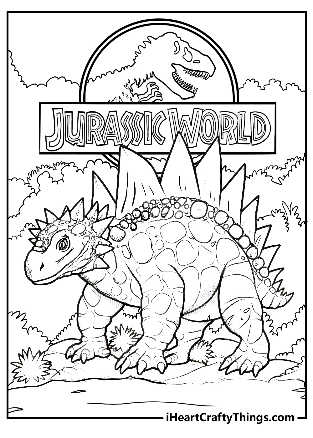 jurassic world coloring printable