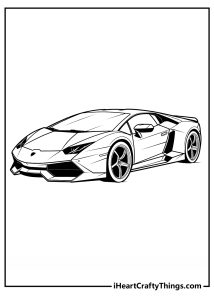 Lamborghini Coloring Pages (100% Free Printables)