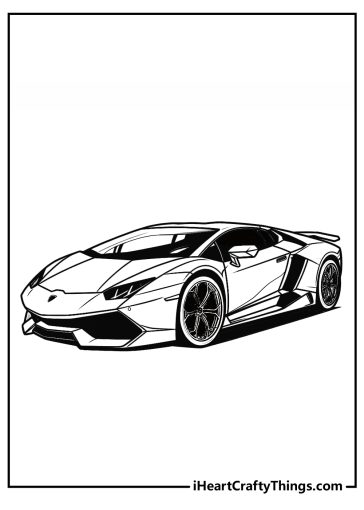 Lamborghini Coloring Pages (100% Free Printables)