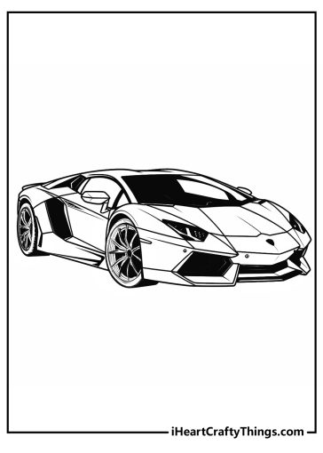 Lamborghini Coloring Pages (100% Free Printables)