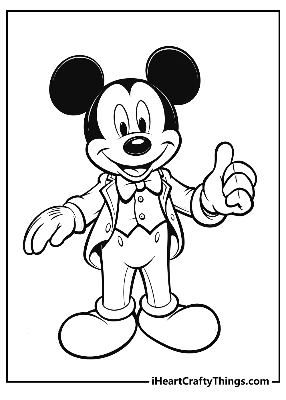 mickey mouse drawing colour - Clip Art Library
