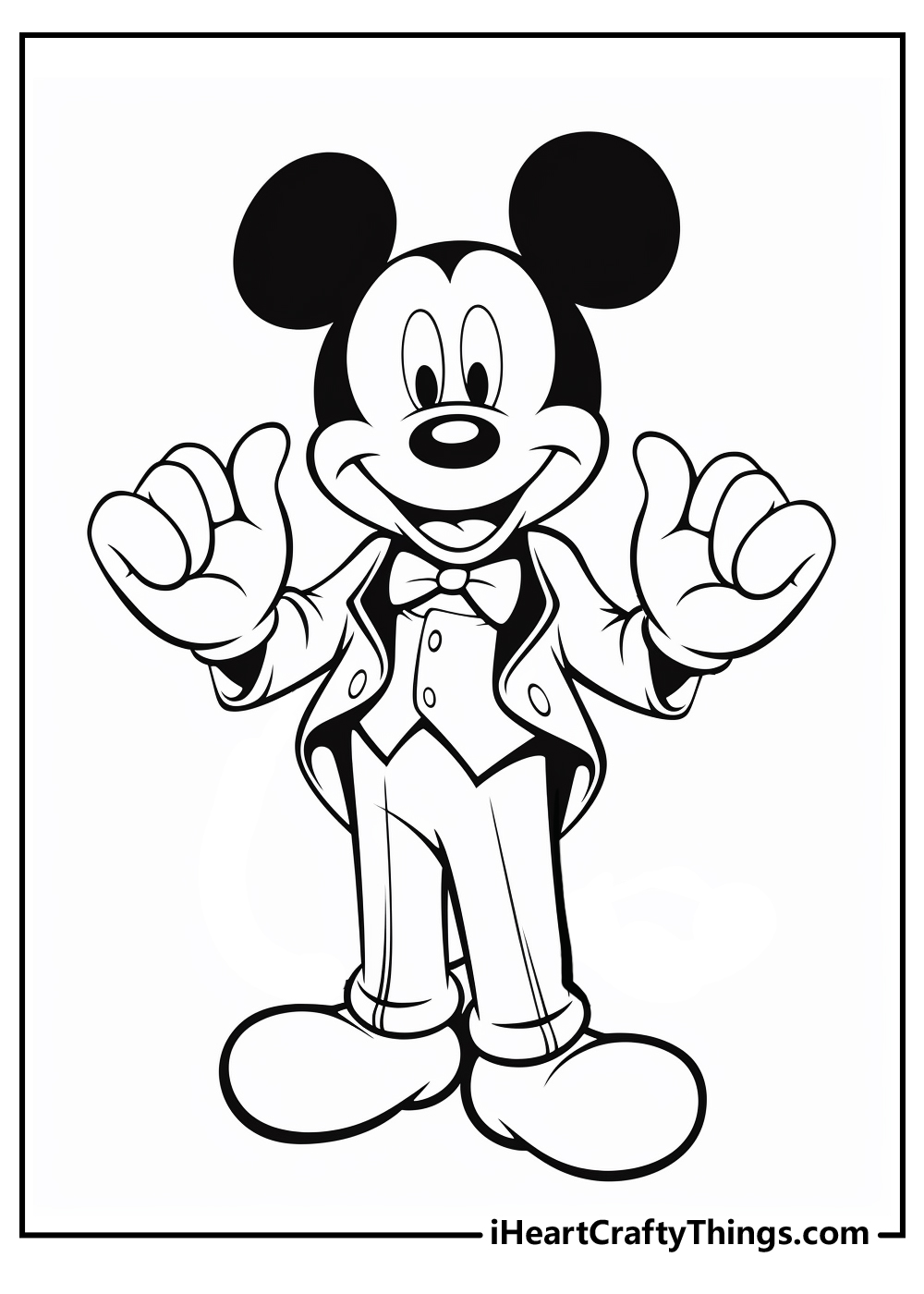 mickey mouse coloring printable
