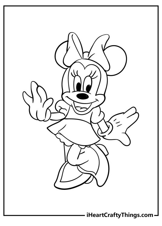 Minnie Mouse Coloring Pages (30 Free Printables)