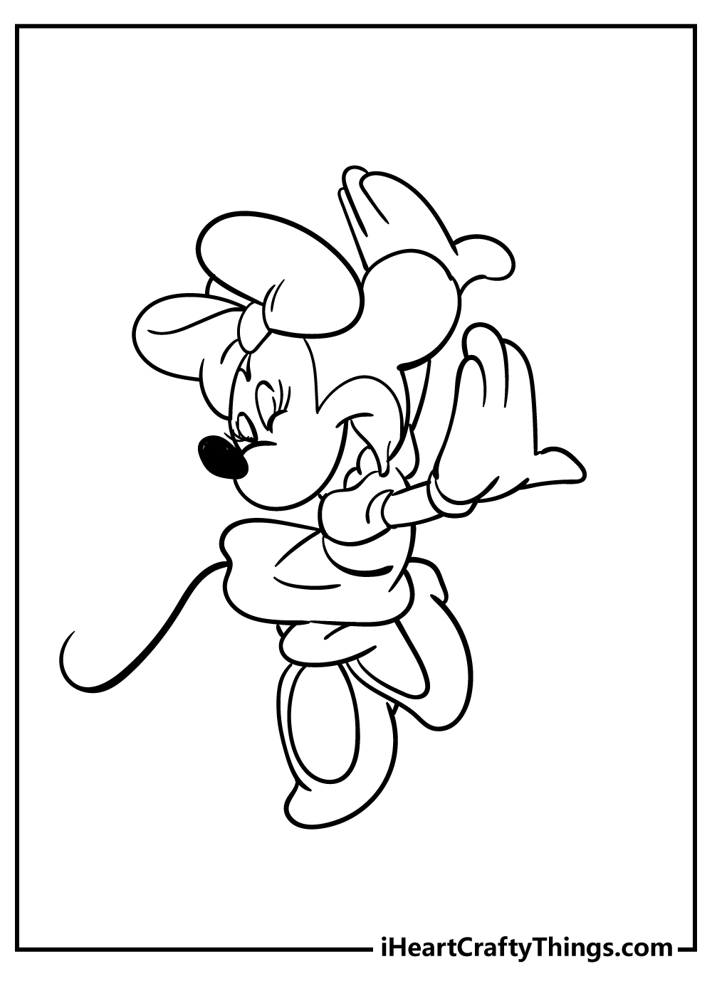 Minnie Mouse coloring pages free printable