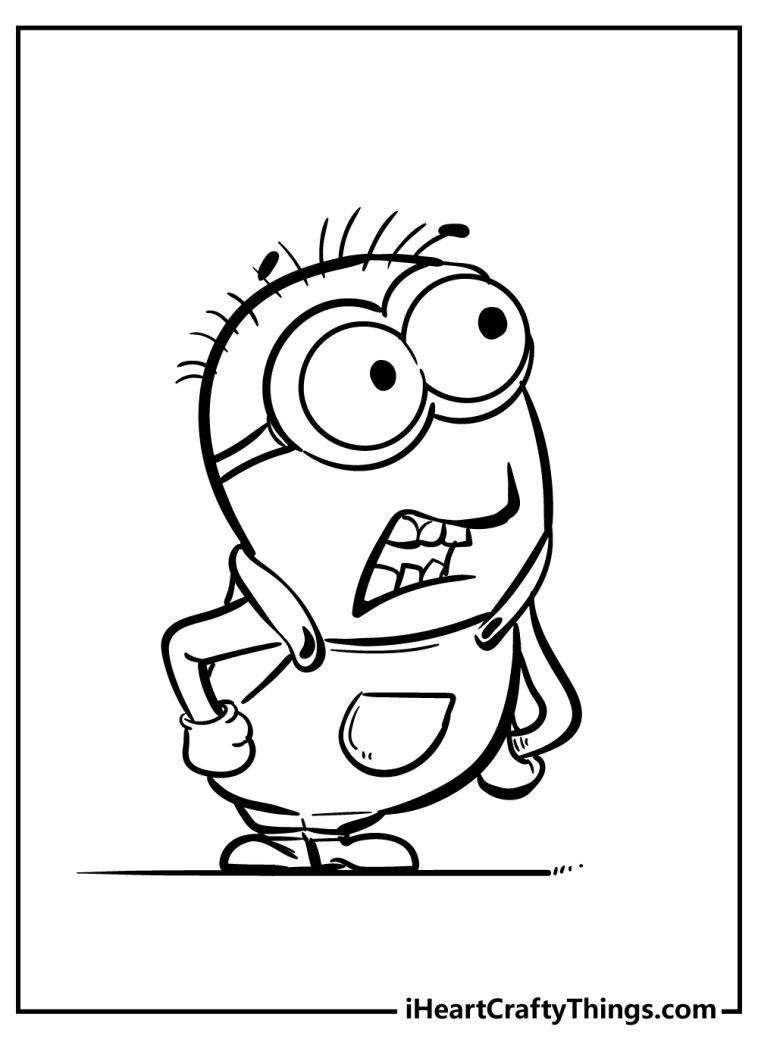 Minions Coloring Pages (100% Free Printables)