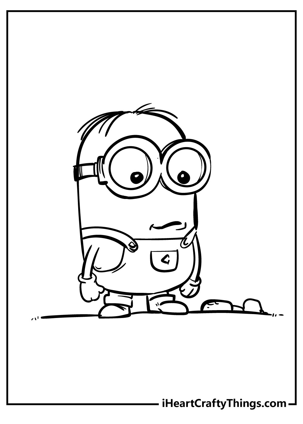 Despicable Me 2 Coloring Pages To Print Of Dave