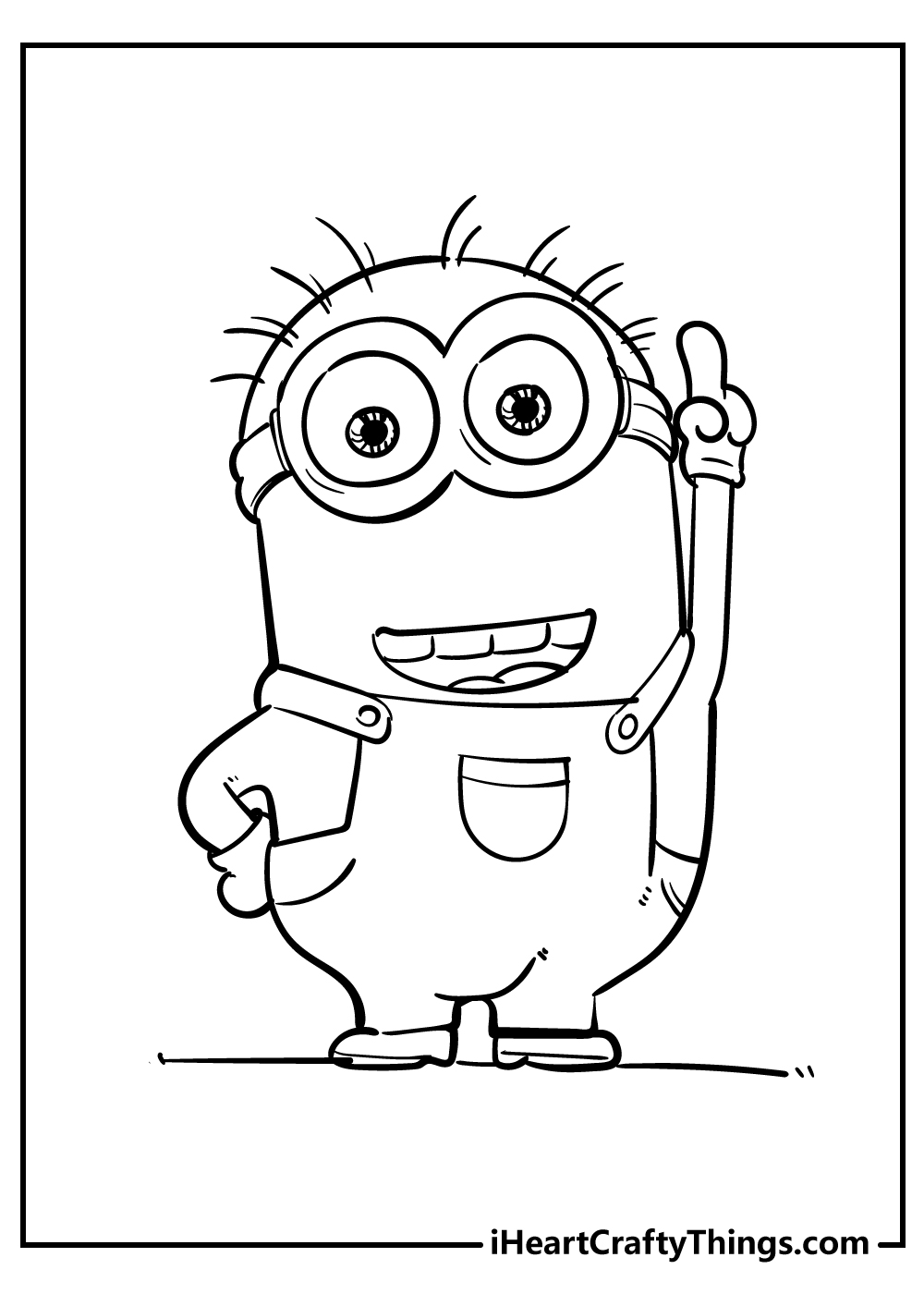 Minions Coloring Original Sheet for children free download