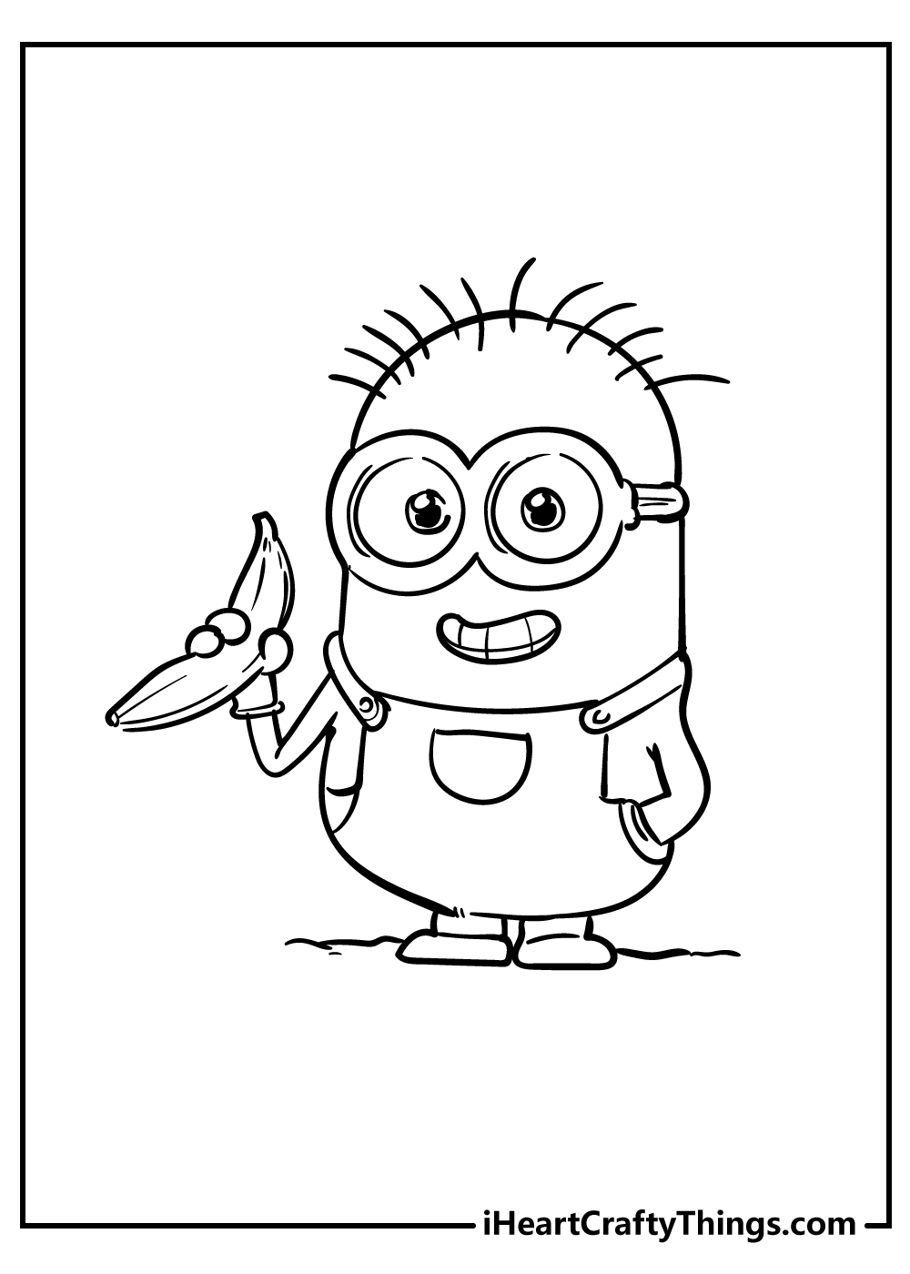 Minions Coloring Book for kids free printable