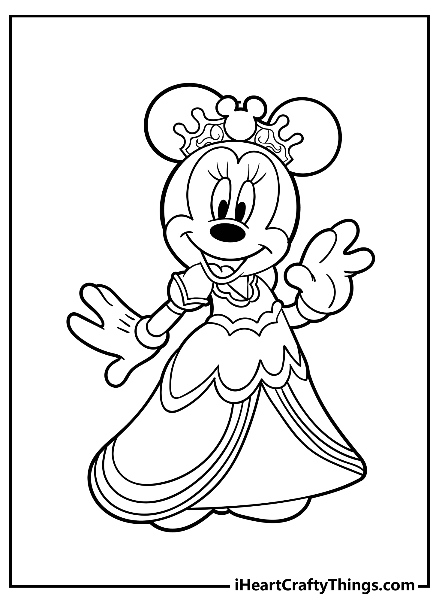 Minnie Mouse Coloring Pages (30 Free Printables)