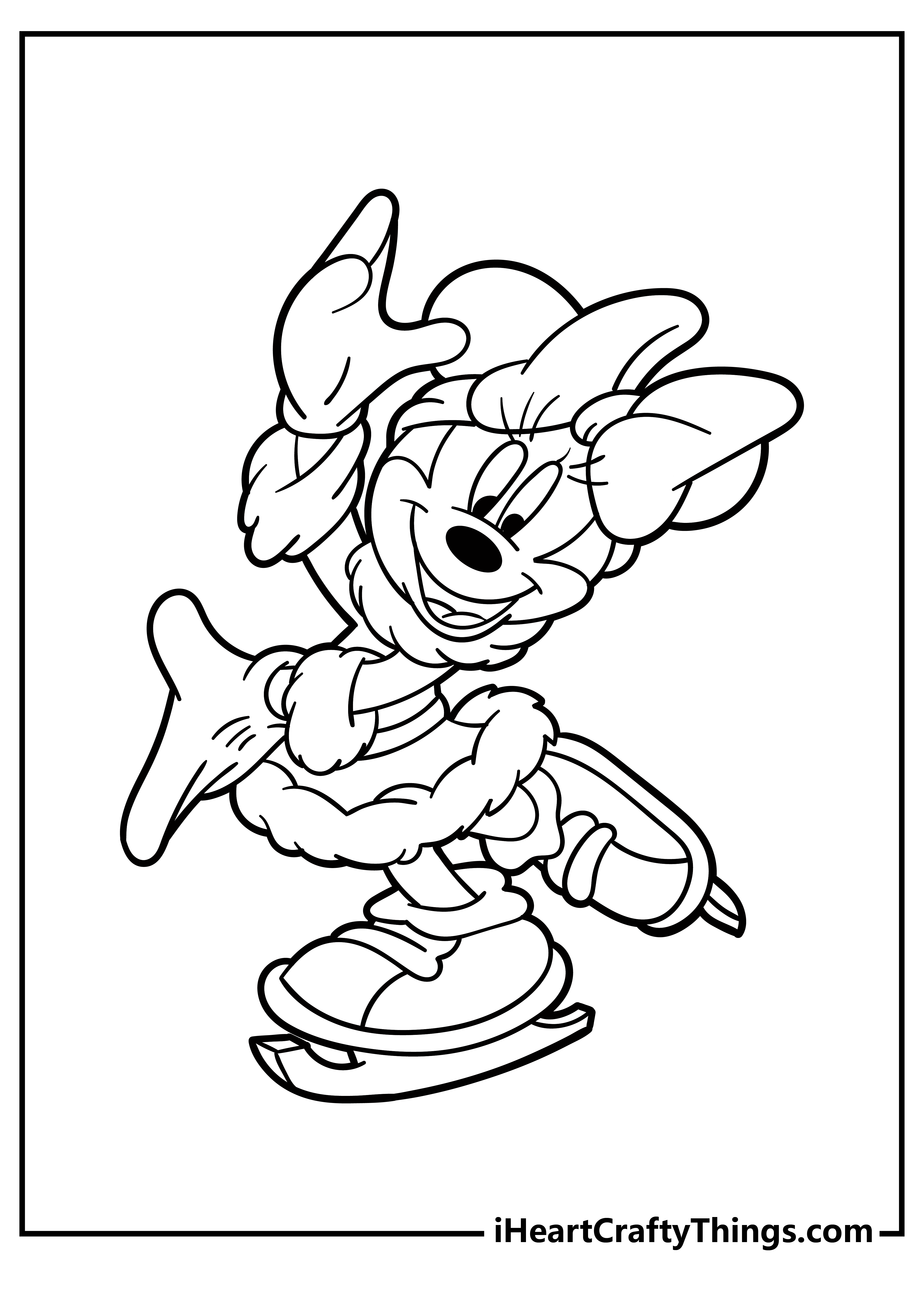 Minnie Mouse Coloring Pages free pdf download