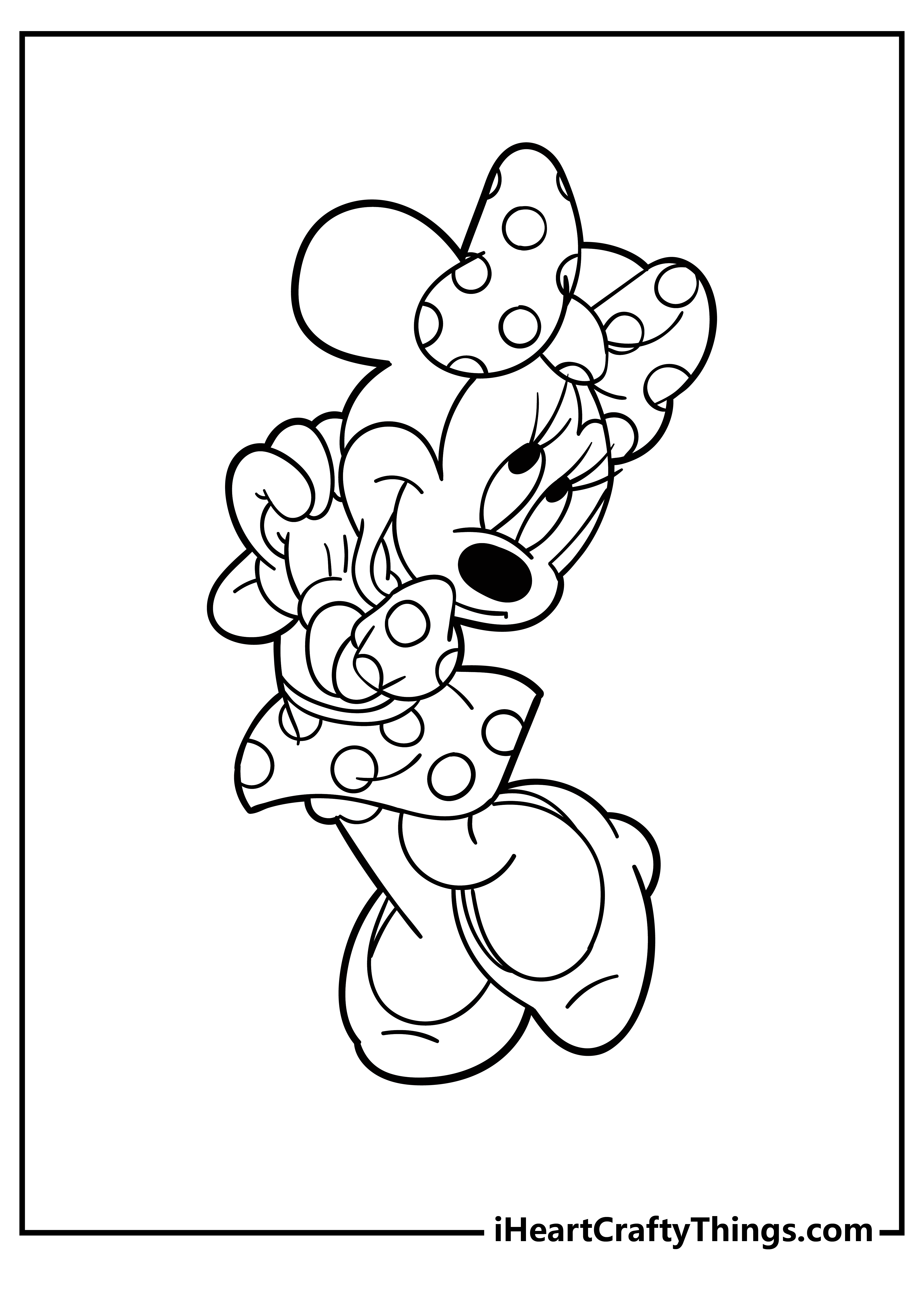 Printable Minnie Mouse Outline Farrah Printable